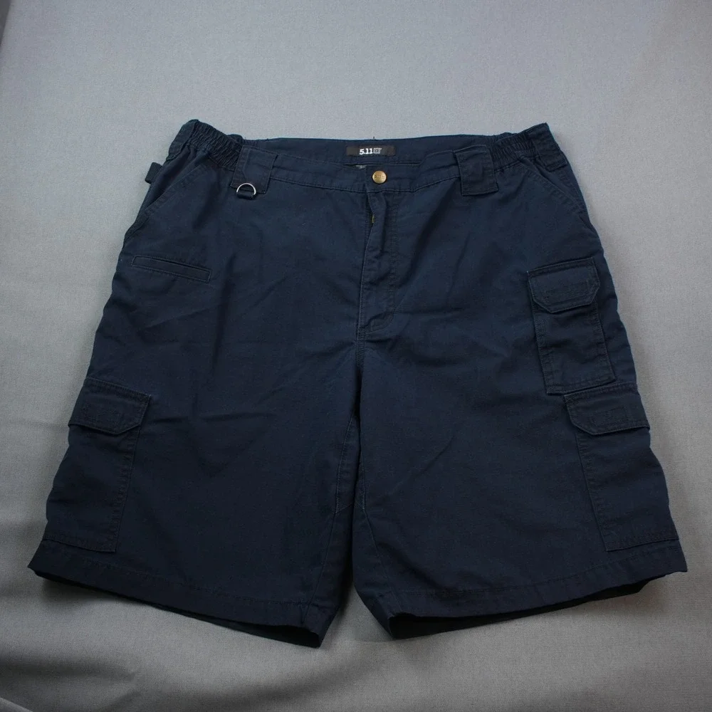 5.11 Tactical Taclite Pro Ripstop 73308 Shorts Mens Blue Cotton Blend Cargo 40 - Picture 2 of 9